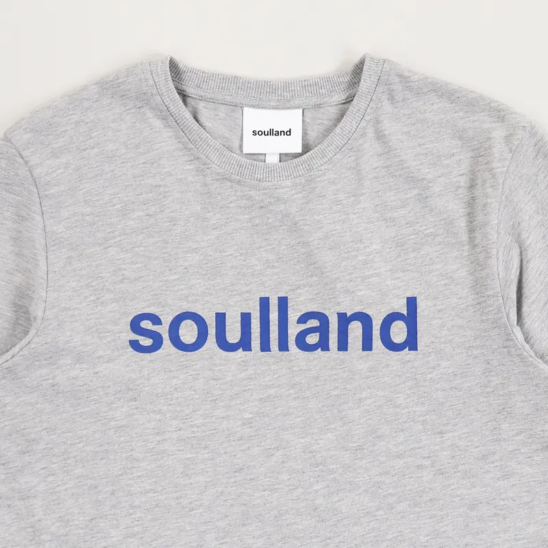 Soulland Chuck T Shirt Grey Melange-1