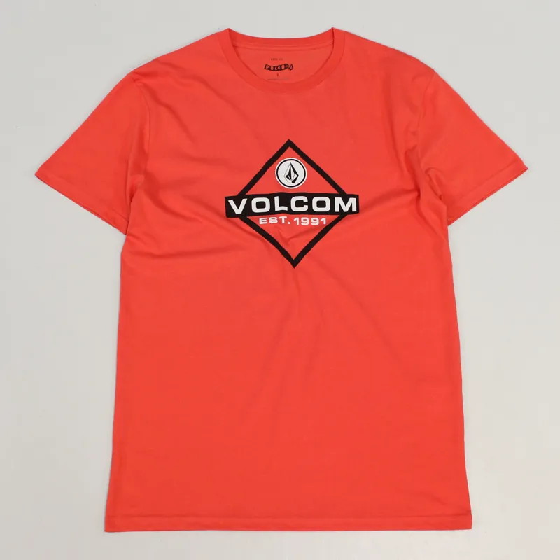Volcom Hi Five 4 All T Shirt Red