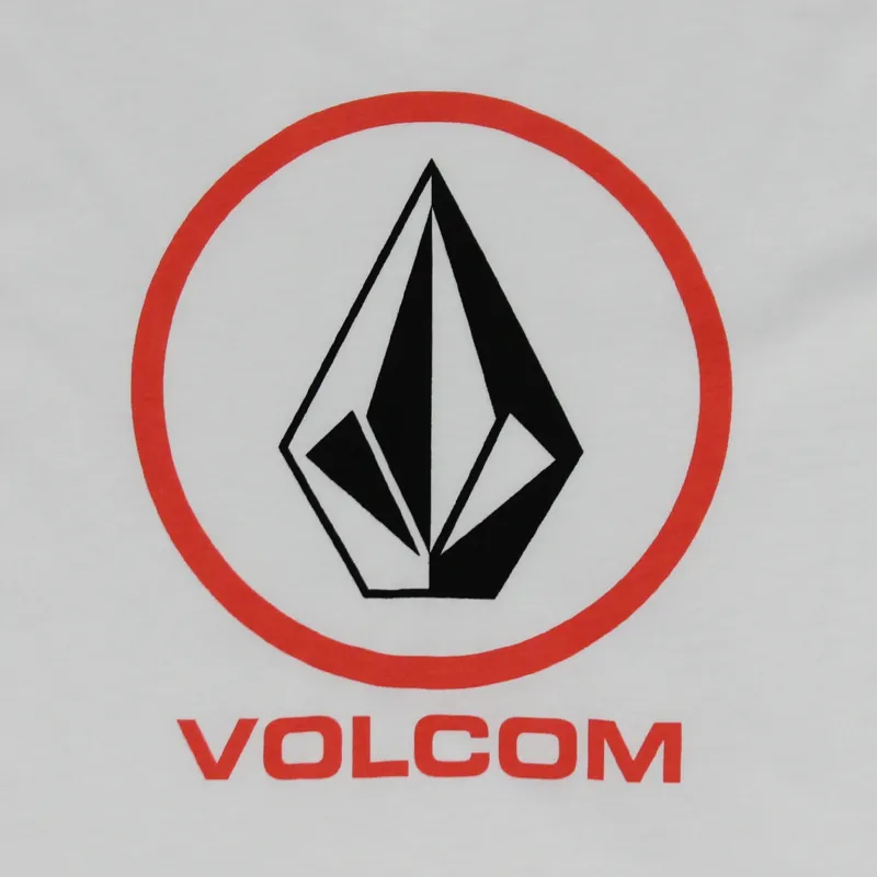 Volcom Circle Staple T Shirt White-1