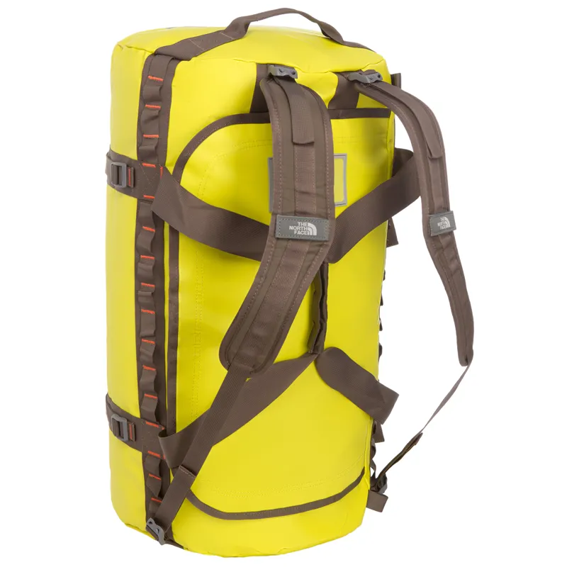 The North Face Base Camp Duffel L - Citronelle Green and Coffee Brown-1