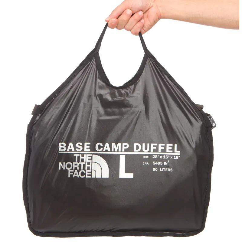 The North Face Base Camp Duffel L - Citronelle Green and Coffee Brown-3