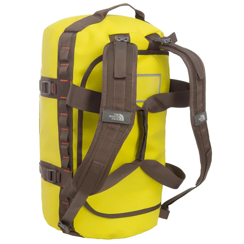 The North Face Base Camp Duffel Bag S - Citronelle Green and Coffee Brown-1