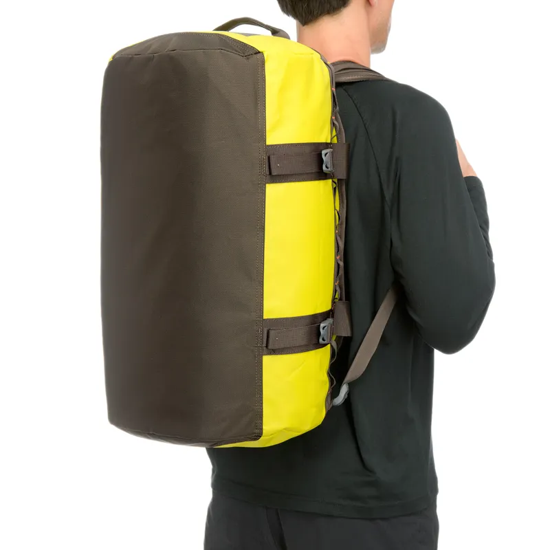 The North Face Base Camp Duffel Bag S - Citronelle Green and Coffee Brown-2