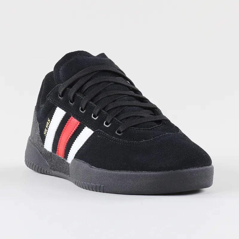 grosor Rechazado esclavo Adidas x Silvas Pro Skate City Cup Shoes Black Scarlet White