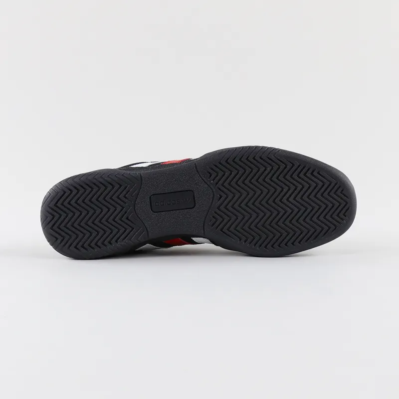 Adidas Skateboarding x Silvas City Cup Shoes Black Scarlet White