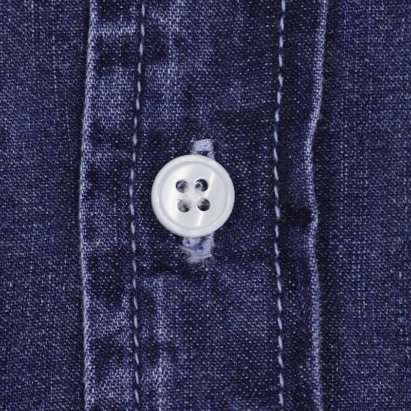 Carhartt Civil Denim Long Sleeve Shirt Blue Fidelity Wash-4