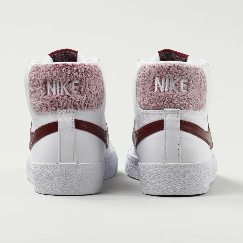 Nike SB Blazer Mid Premium Shoes White Team Red-6