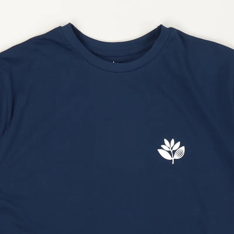 Magenta Classic Plant T Shirt Blue-2