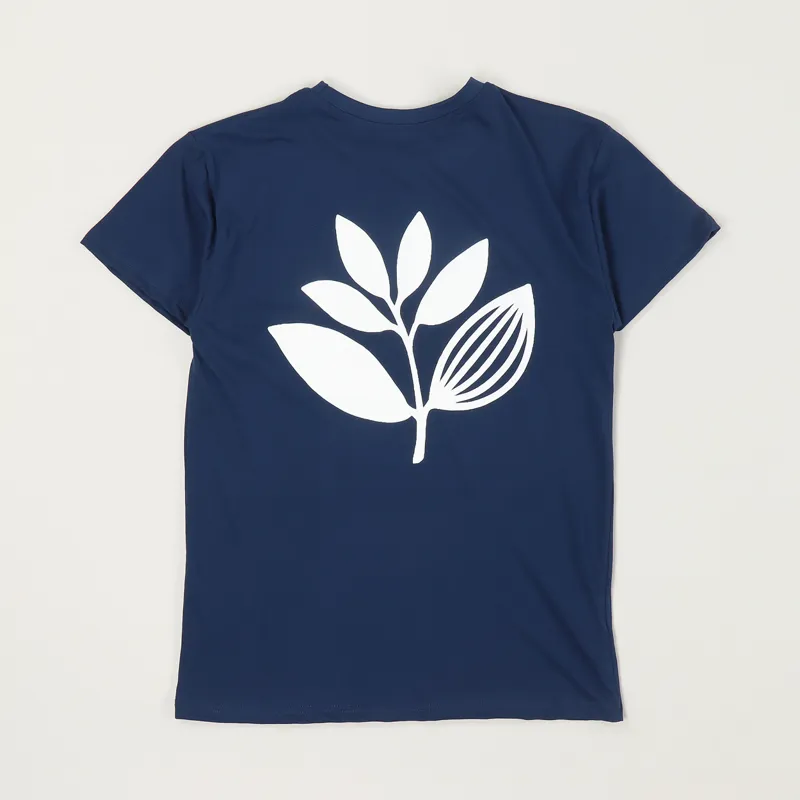 Magenta Classic Plant T Shirt Blue