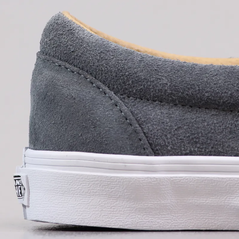Vans California Classic Slip-On Shoes HBT Premium Suede Grey-1