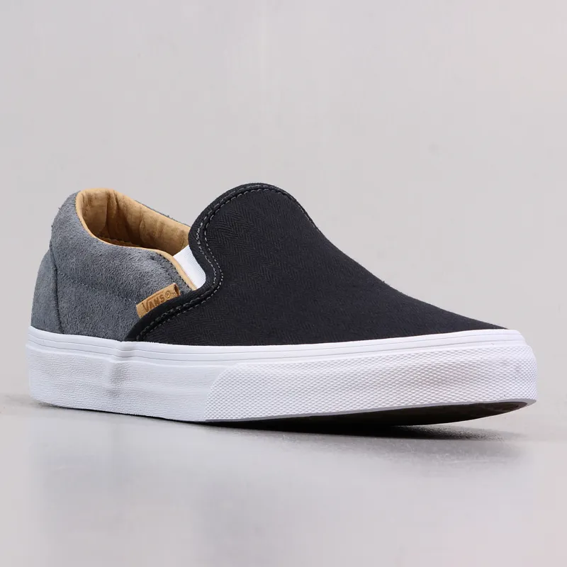 Vans California Classic Slip-On Shoes HBT Premium Suede Grey-4
