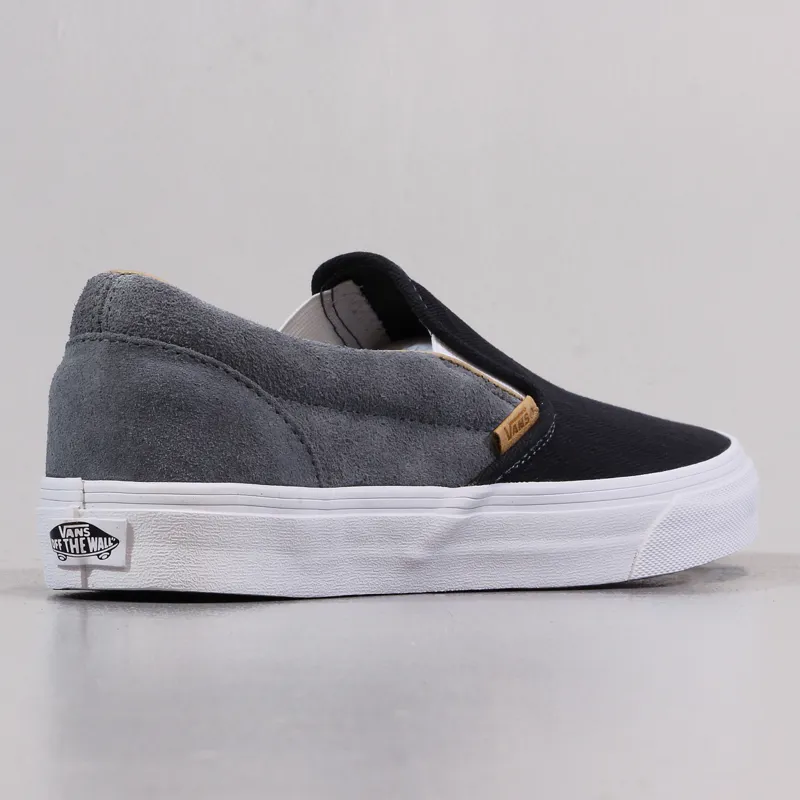 Vans California Classic Slip-On Shoes HBT Premium Suede Grey-5