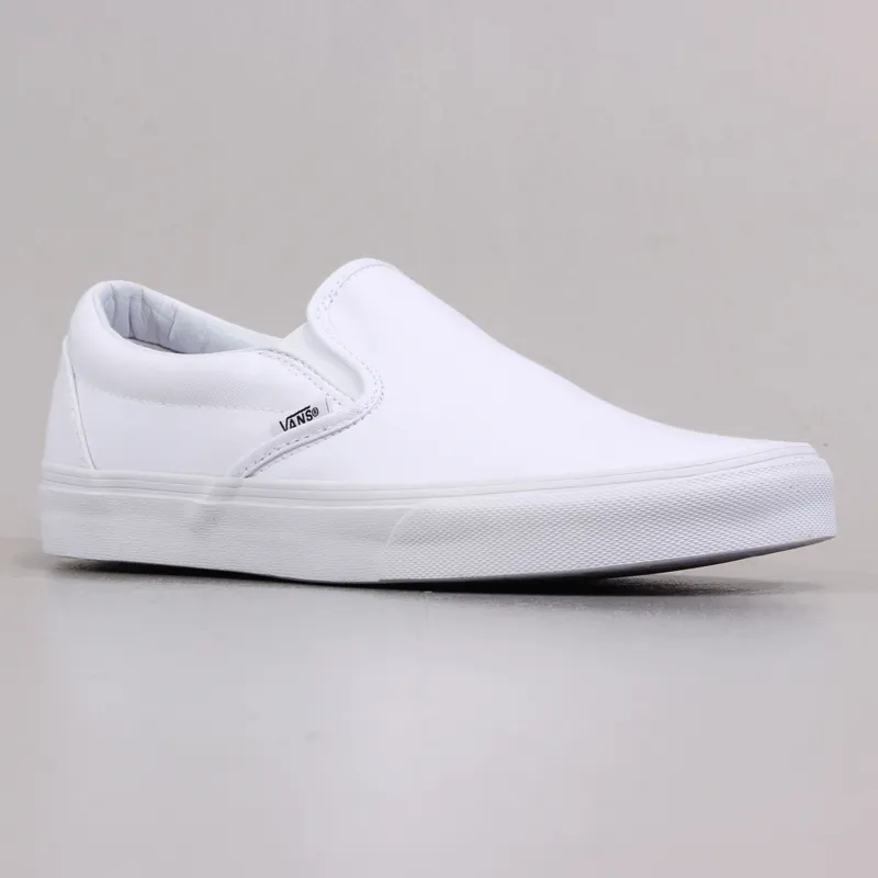 Vans Classic Slip On Shoes True White-4