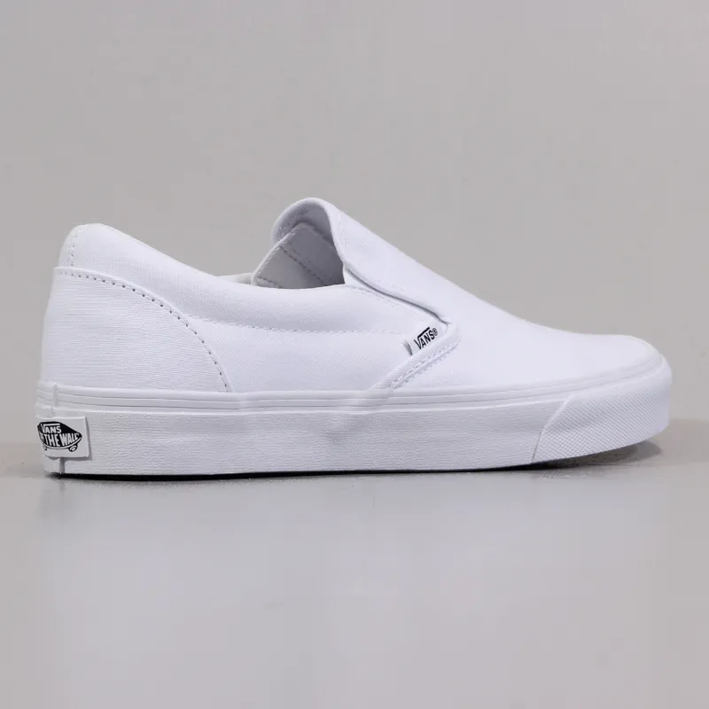 Vans Classic Slip On Shoes True White-5