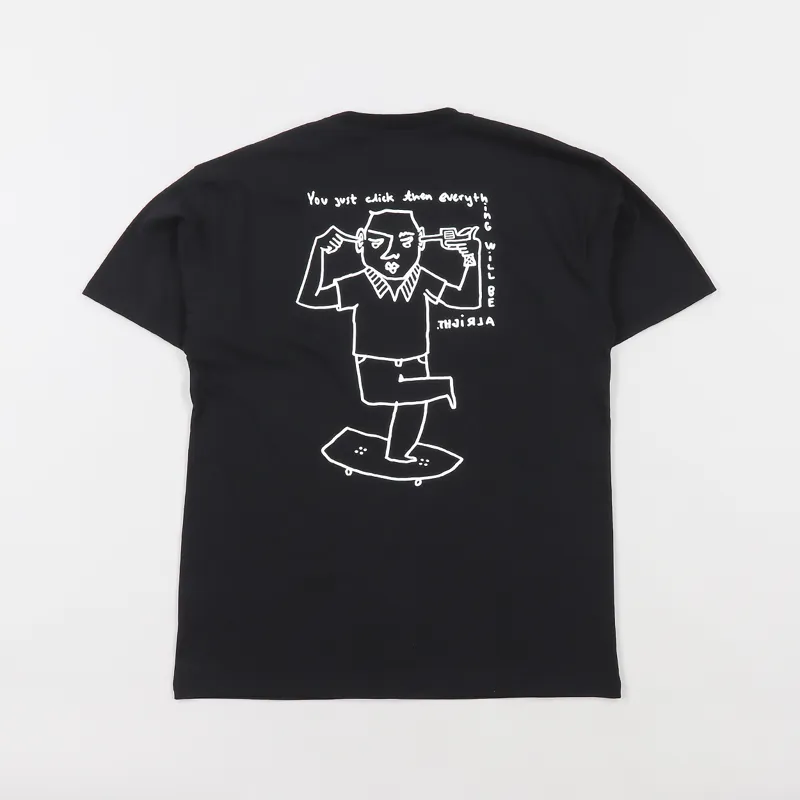 Polar Skate Co. Click T Shirt Black