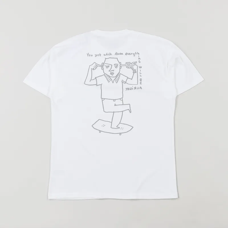 Polar Skate Co. Click T Shirt White