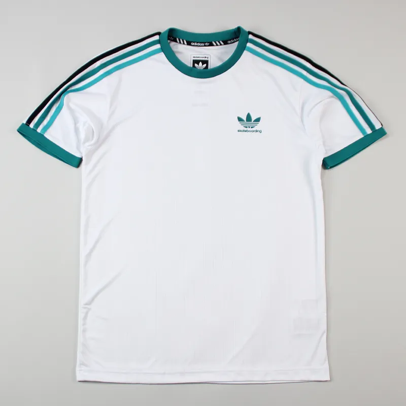 Adidas Skateboarding Mens Clima Club Jersey Top White