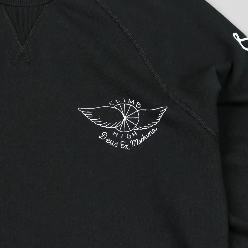 Deus Ex Machina Climb High Crew Black-1