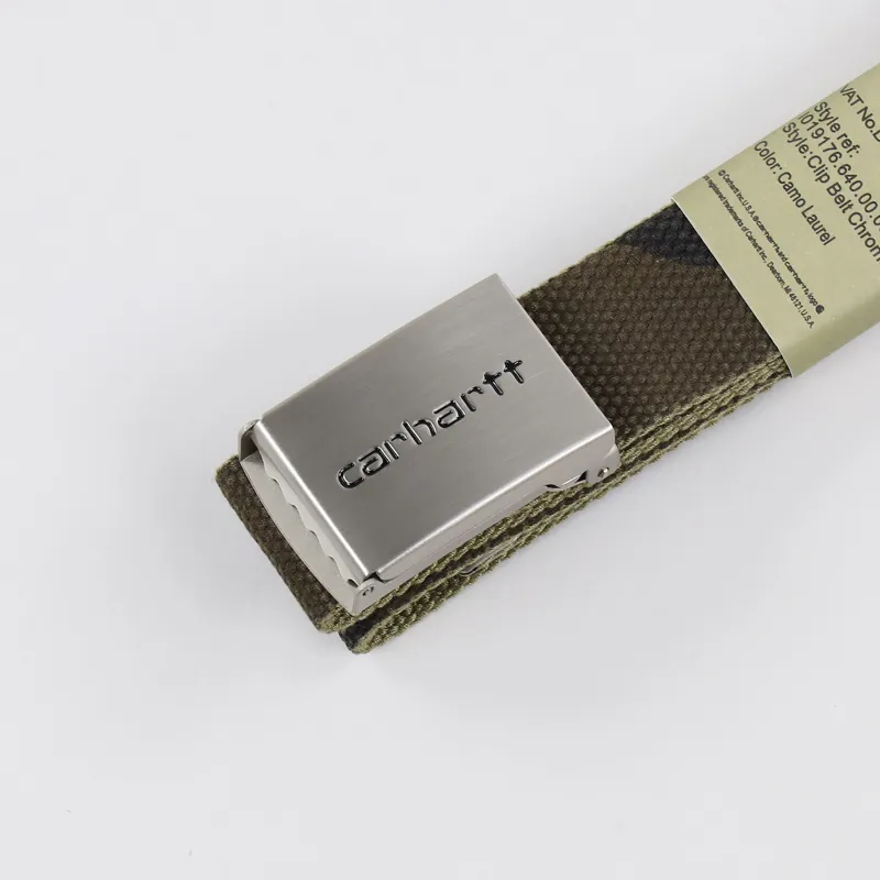 Carhartt WIP Clip Belt Chrome Camo Laurel-1