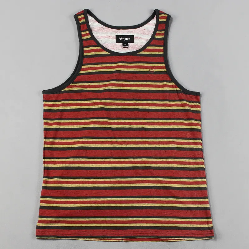 Brixton Clove Tank Vest Burgundy