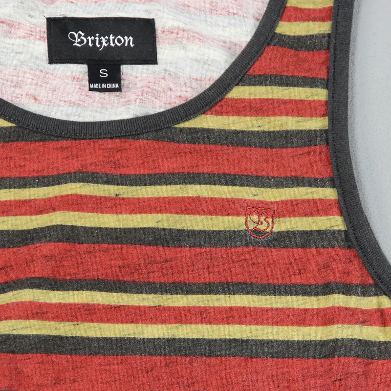 Brixton Clove Tank Vest Burgundy-1