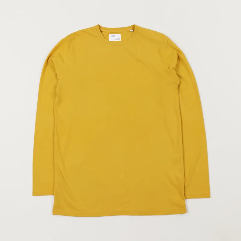 Colorful Standard Classic Organic Long Sleeve T Shirt Burned Yellow