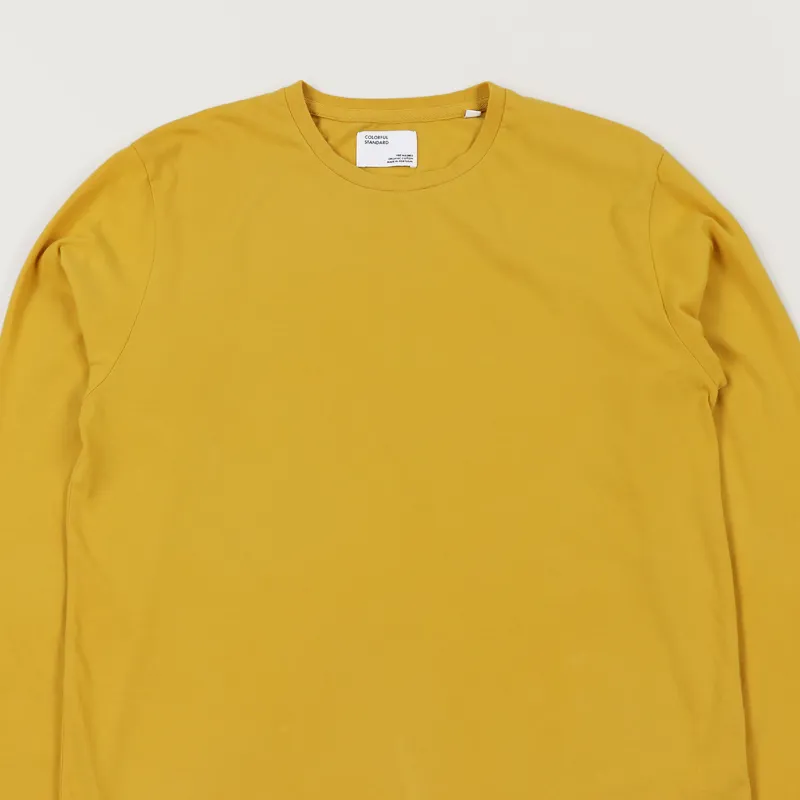Colorful Standard Classic Organic Long Sleeve T Shirt Burned Yellow-1
