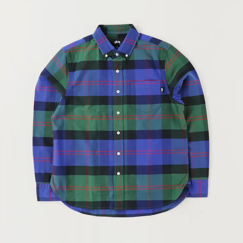 Stussy Classic Oxford Long Sleeve Shirt Green