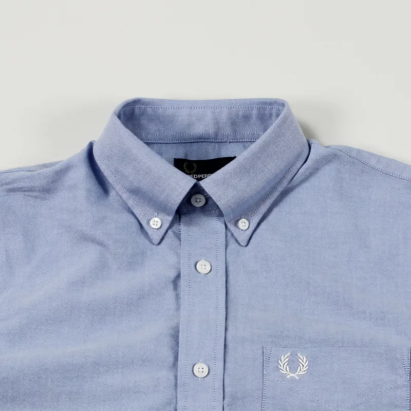 Fred Perry Classic Oxford Long Sleeve Shirt Light Smoke-2