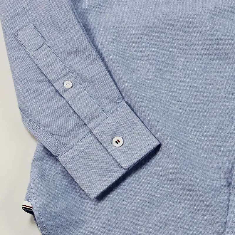 Fred Perry Classic Oxford Long Sleeve Shirt Light Smoke-3