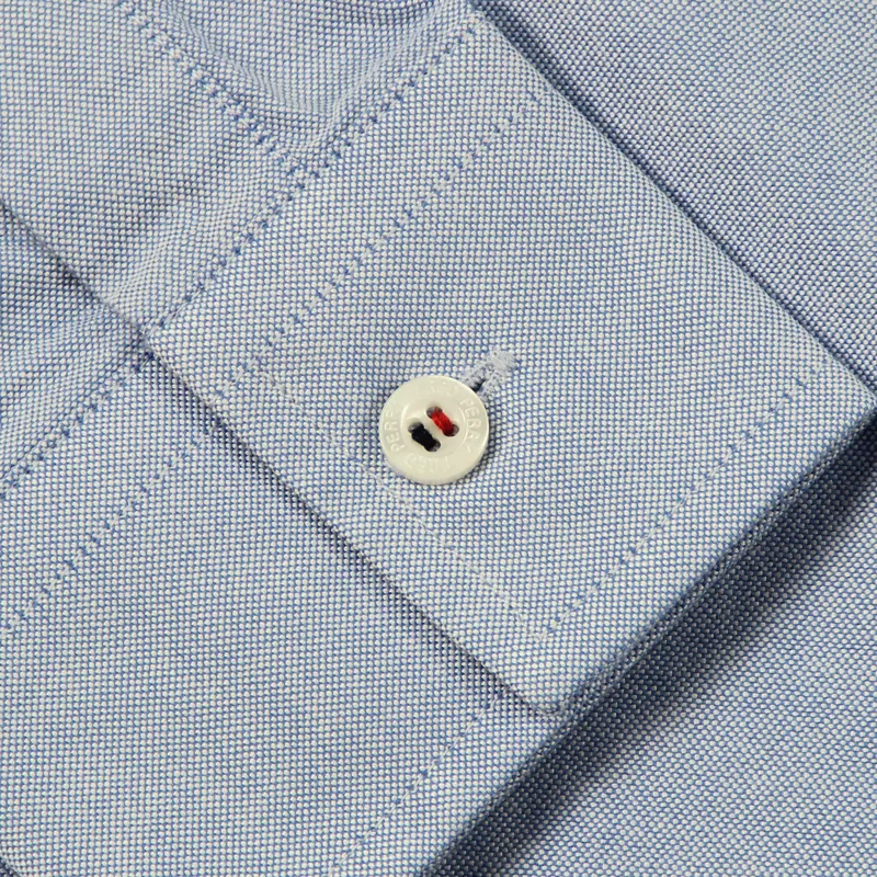 Fred Perry Classic Oxford Long Sleeve Shirt Light Smoke-4