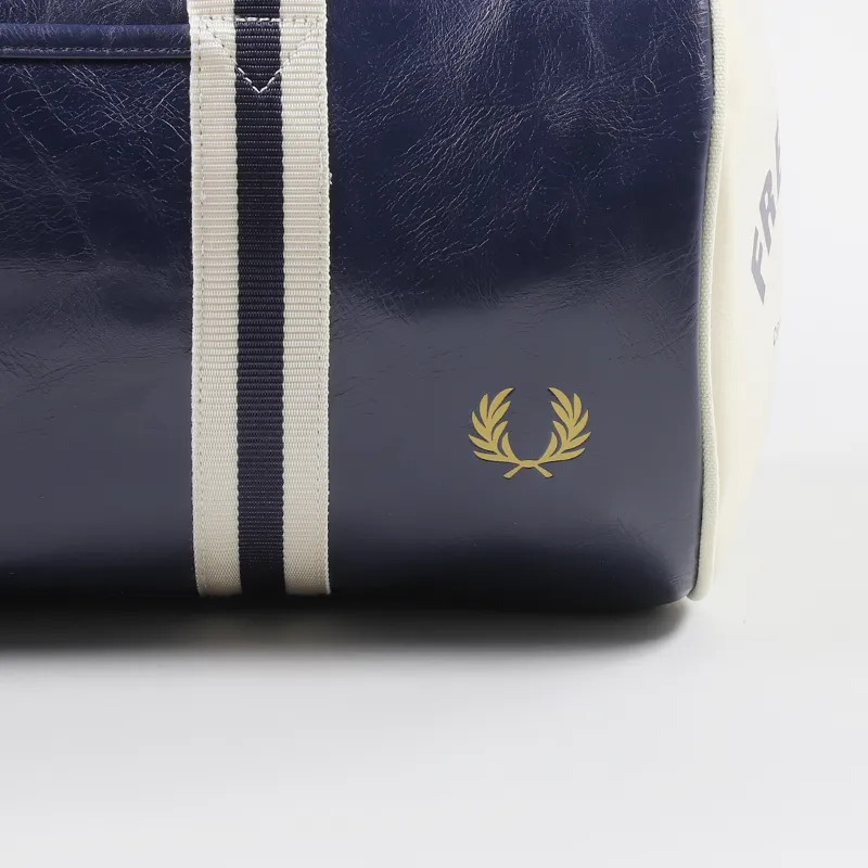 Fred Perry Classic Barrel Bag Navy Ecru-4