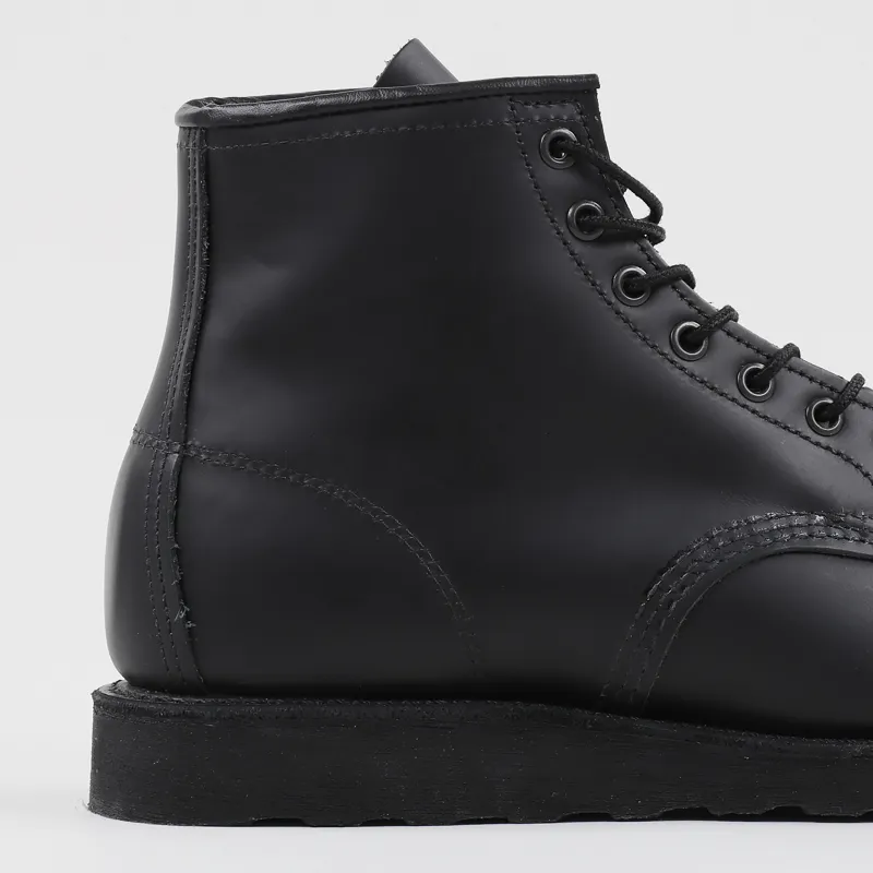 Red Wing Classic Moc Toe Leather Boots Black-1