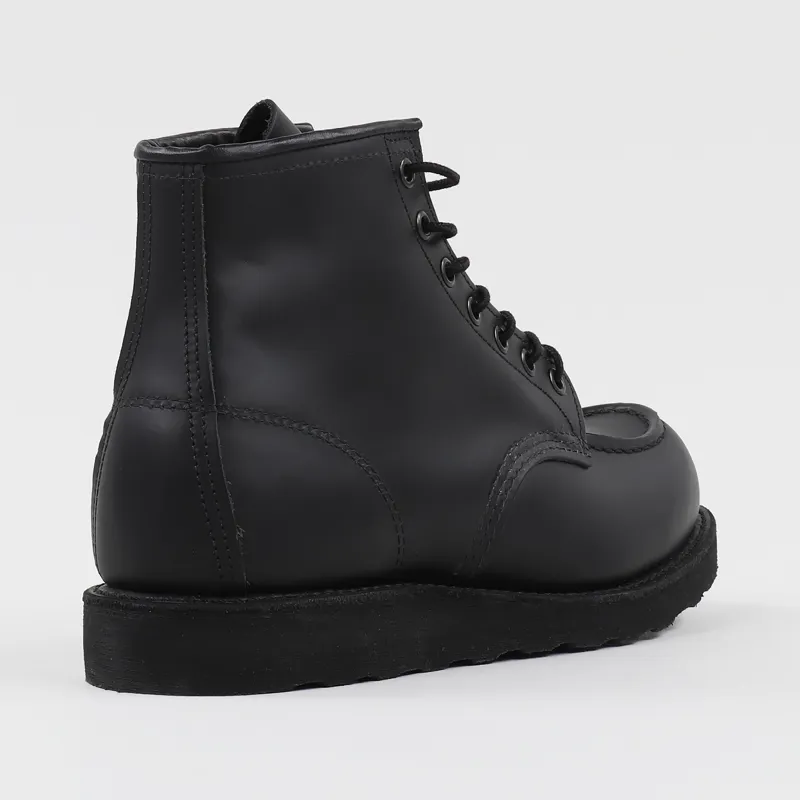Red Wing Classic Moc Toe Leather Boots Black-5