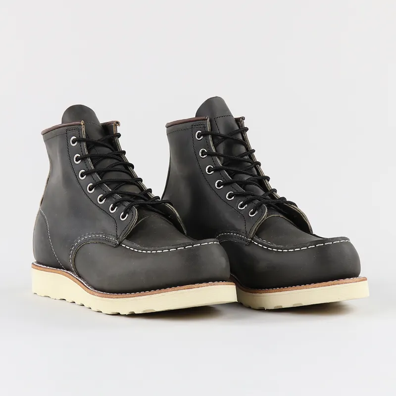Red Wing Classic Moc Toe Boots Charcoal-3