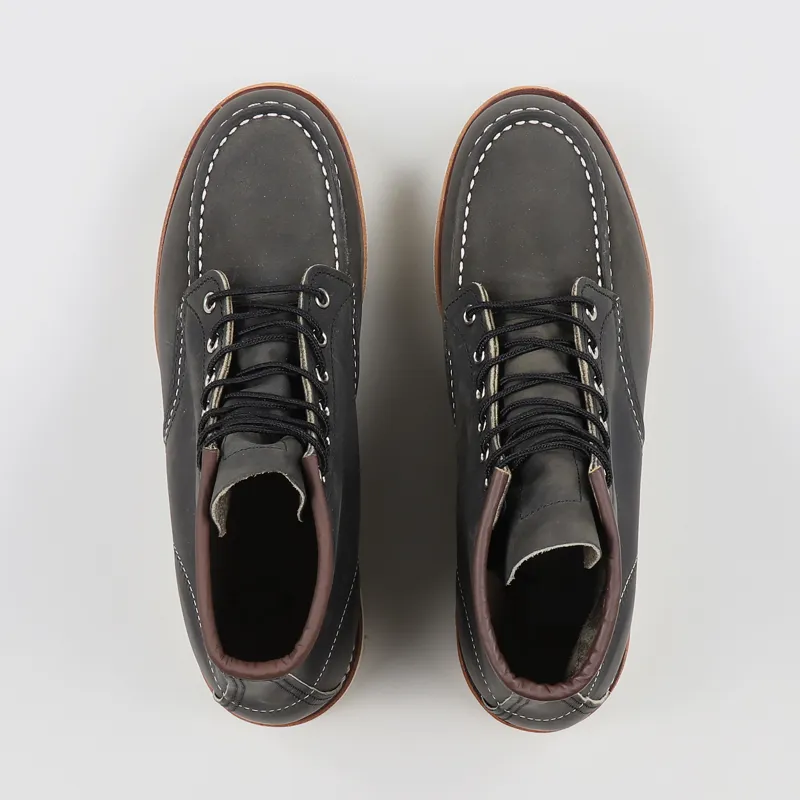 Red Wing Classic Moc Toe Boots Charcoal-6