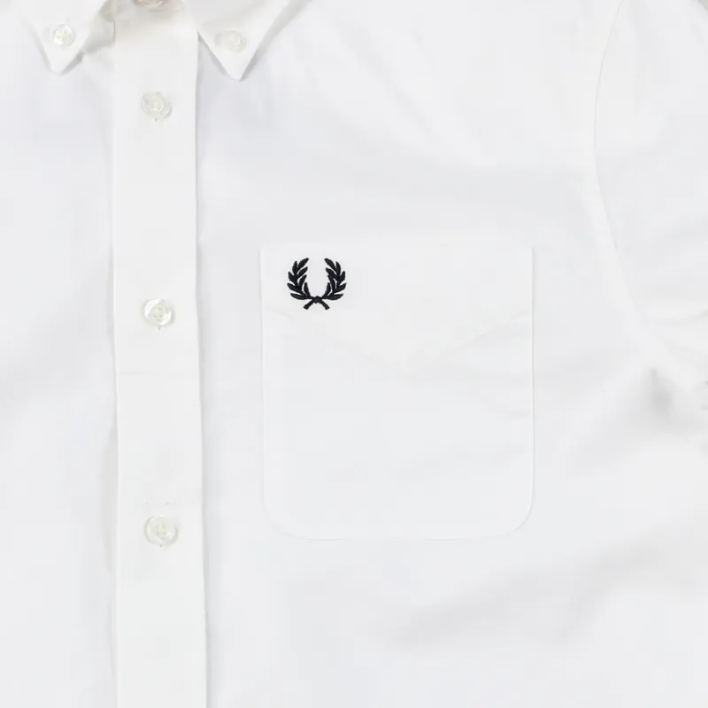 Fred Perry Classic Oxford Long Sleeve Shirt White-2