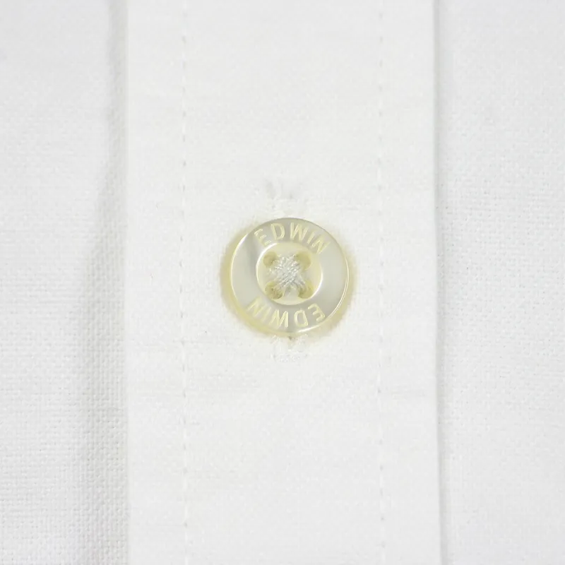 Edwin Classic Slim Fit Long Sleeve Shirt White-2
