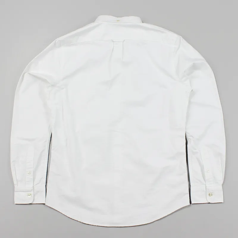Edwin Classic Slim Fit Long Sleeve Shirt White-4