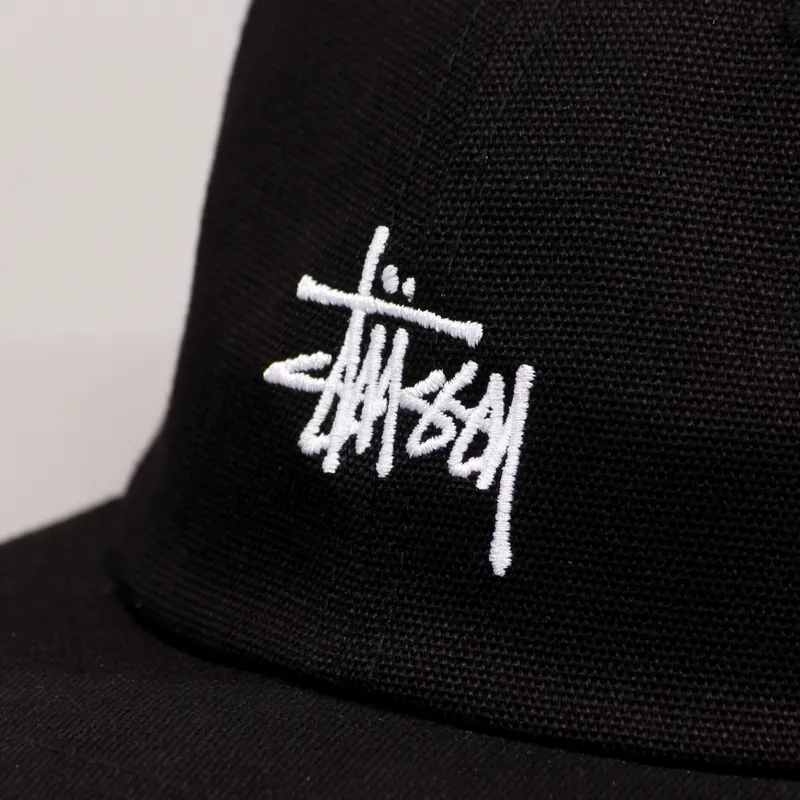 Stussy Classic Logo Cap Black-1