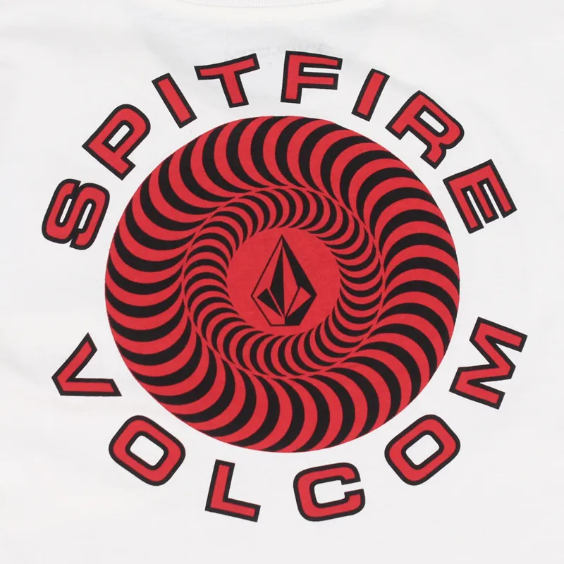 Volcom x Spitfire Classic Pocket T Shirt White-4