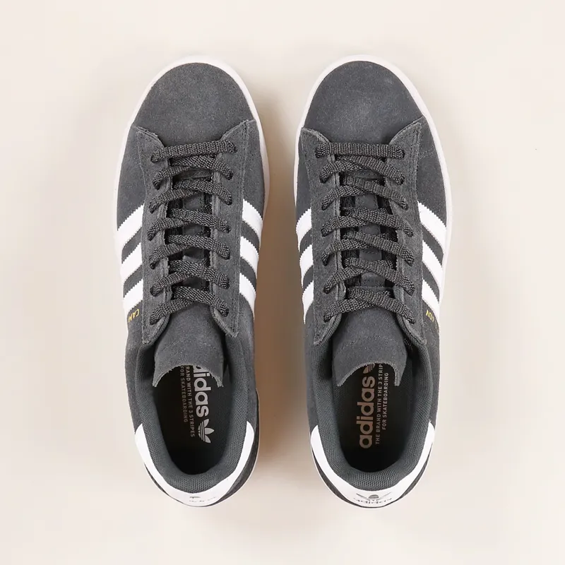 Adidas Skateboarding Campus ADV Shoes Grey White Gold-6