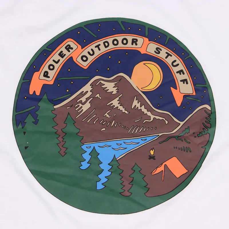 Poler Outdoor Stuff Camptime T Shirt White-3