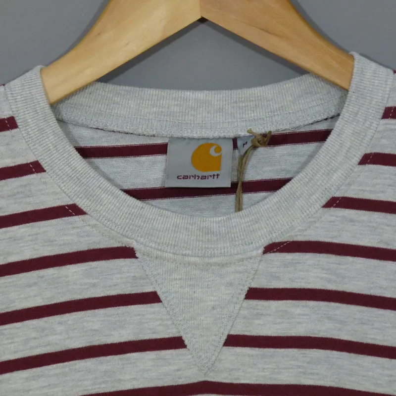 Carhartt Counsel Sweat Tee - Light Grey Heather and Varnish-1