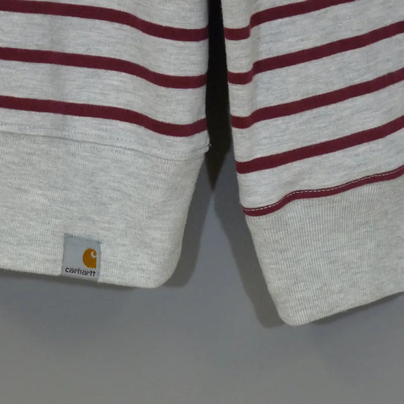 Carhartt Counsel Sweat Tee - Light Grey Heather and Varnish-2