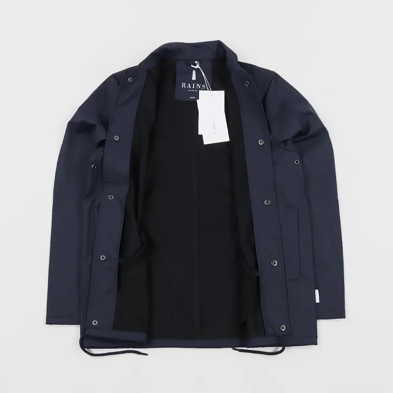 Rains Coach Jacket Blue-2