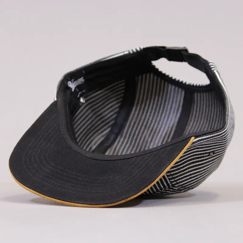 Bohnam Coachman Camper 5 Panel Cap - Black White Brown-4