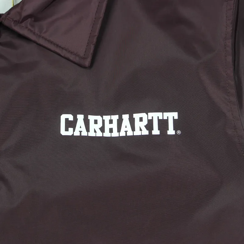 Carhartt Mens Fashion Buttoned College Coach Jacket Damson