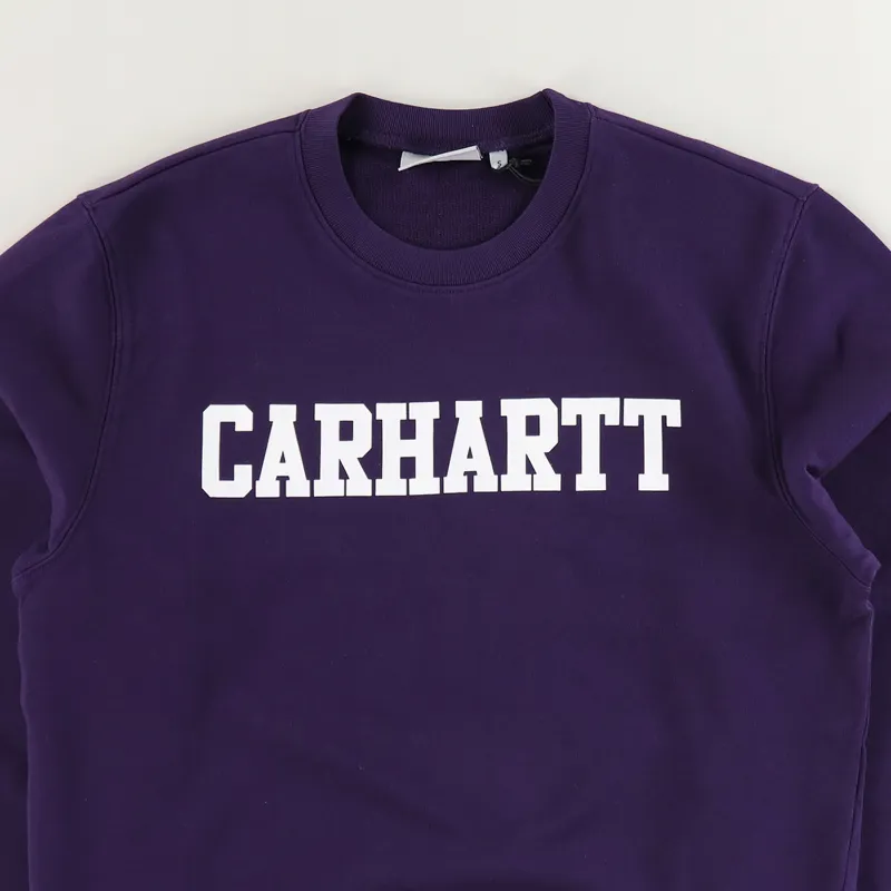 Carhartt WIP College Sweat Lakers White-1