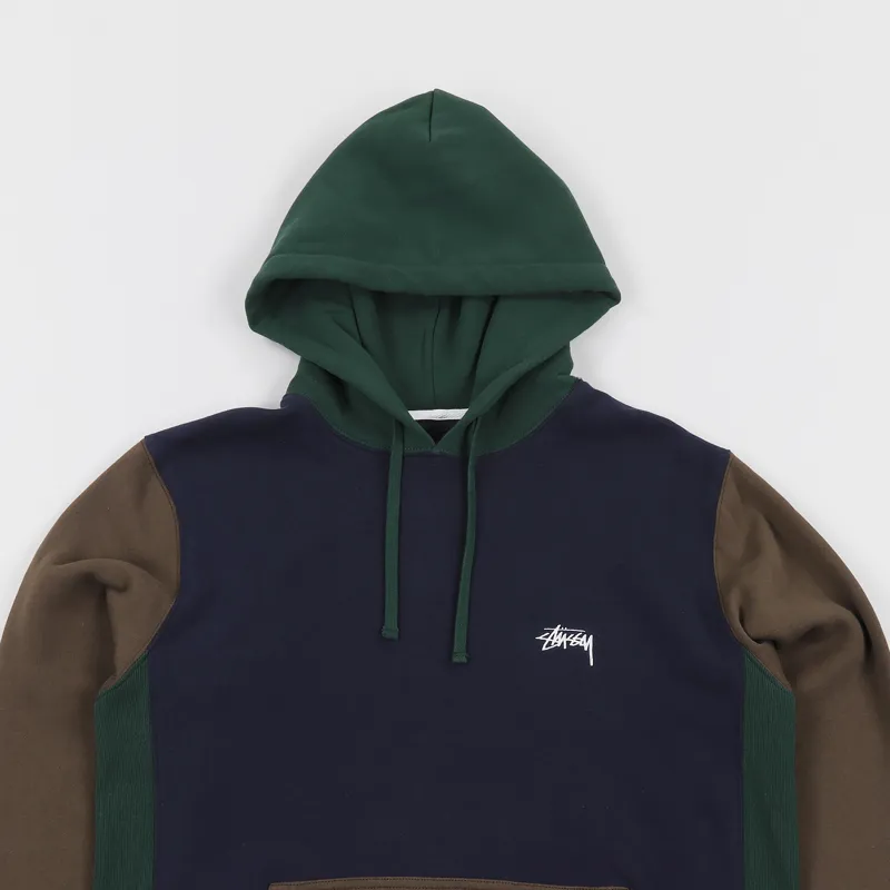 Stussy colour deals block hoodie